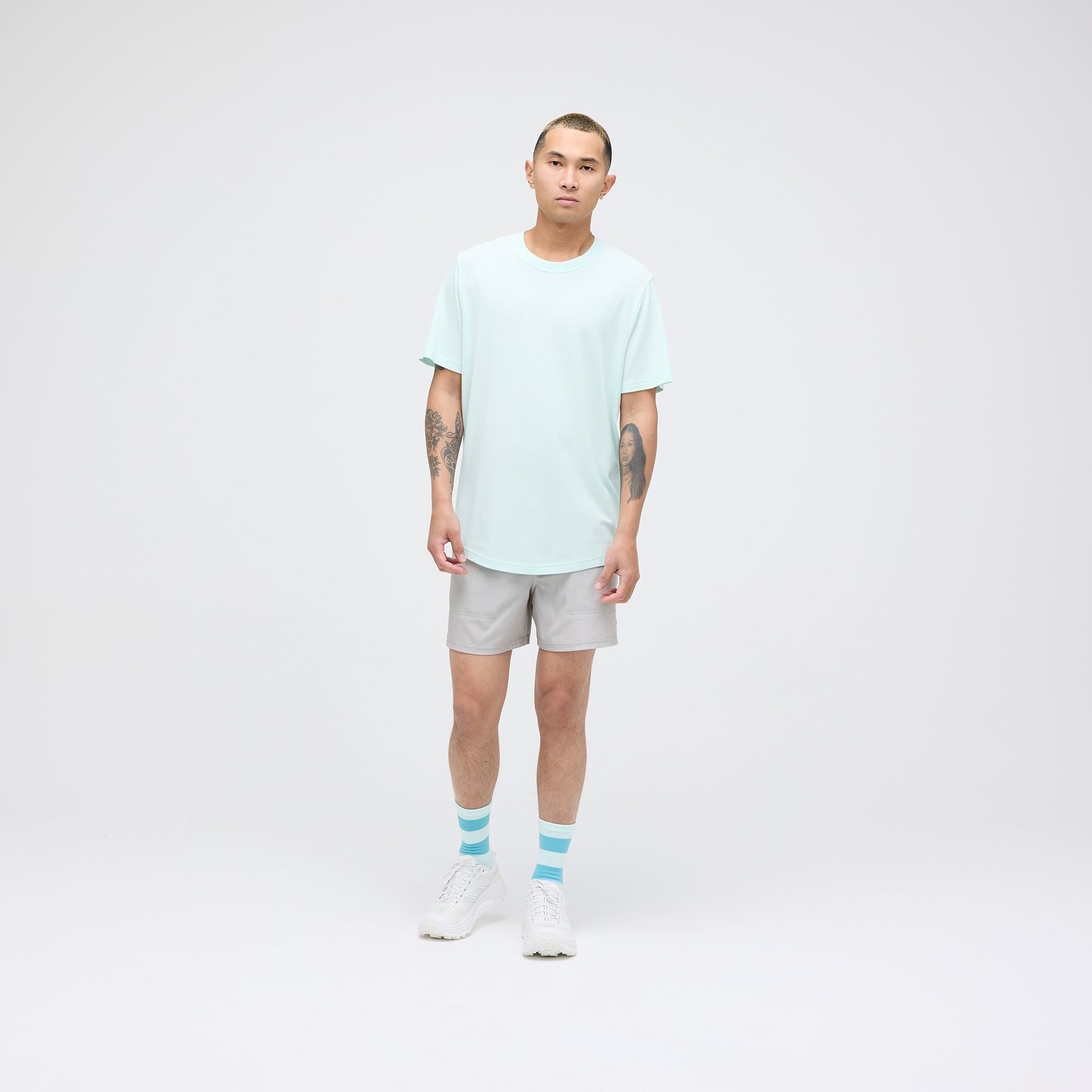 Stance Fragment 2.0 Short Sleeve Tee Ice Blue |model