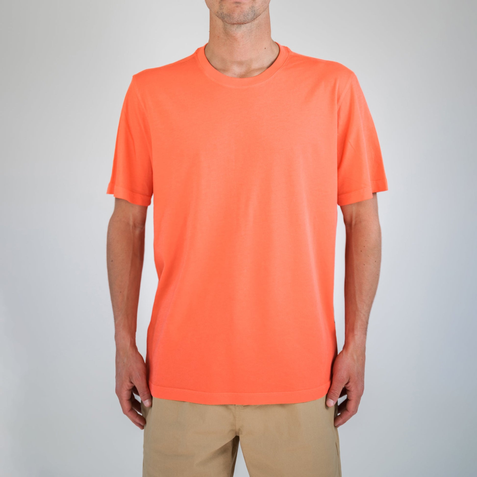 Stance Studio Organic Cotton Tee Coral |model