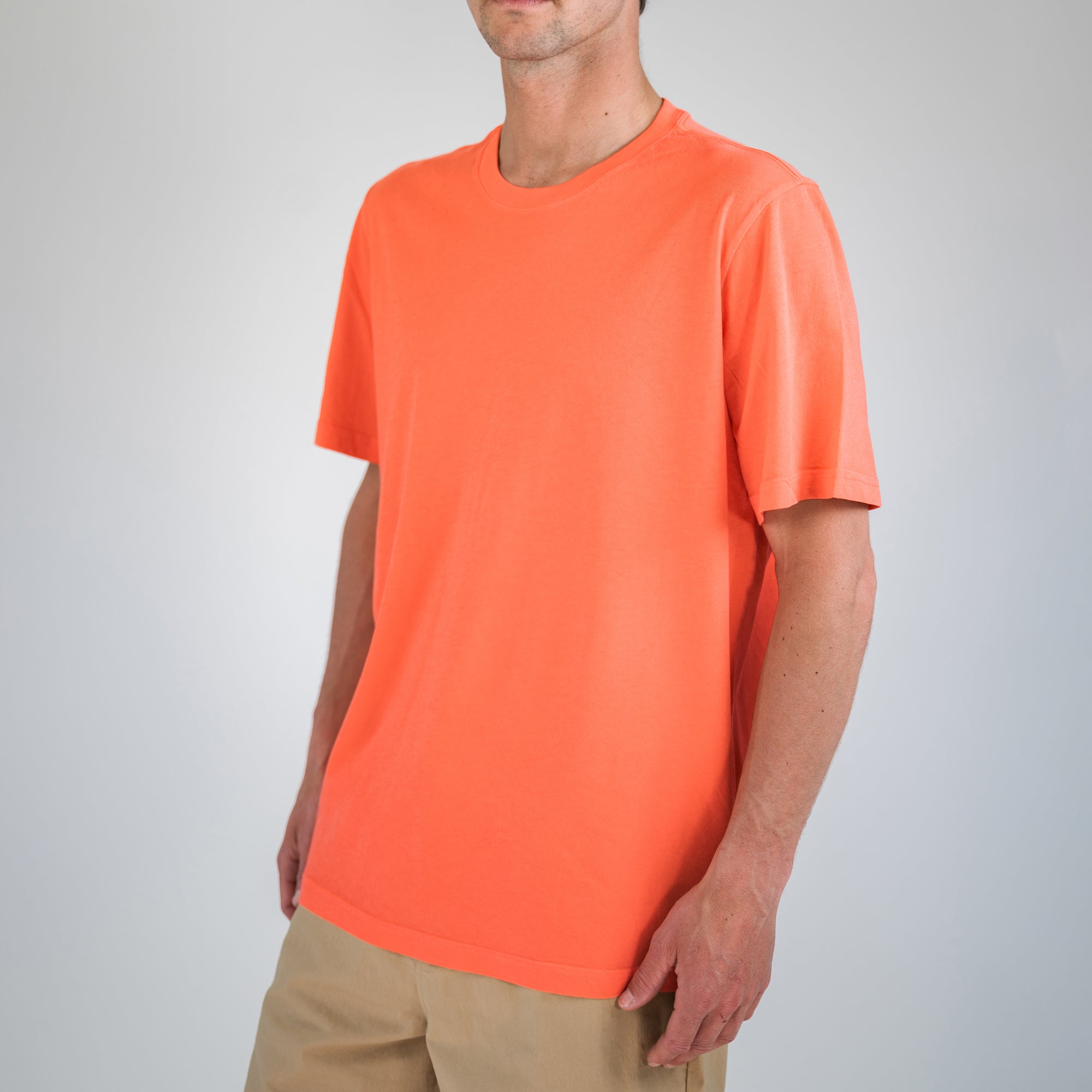 Stance Studio Organic Cotton Tee Coral |model