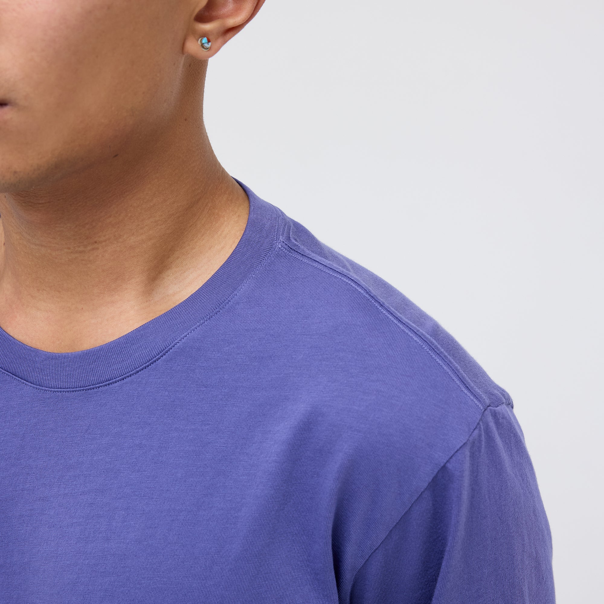 Stance Studio Organic Cotton Tee Indigo |model