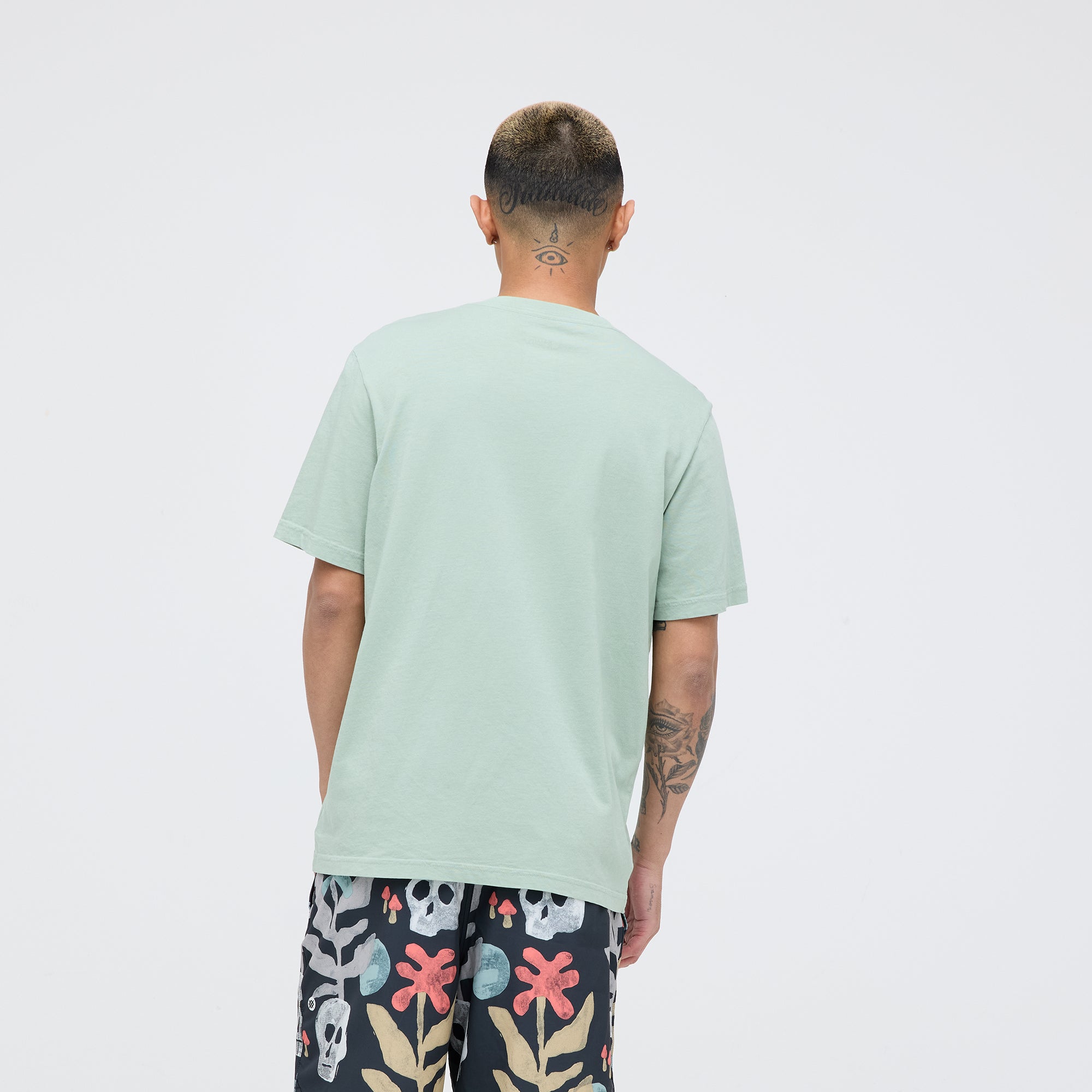 Stance Studio Organic Cotton Tee Sea Green |model