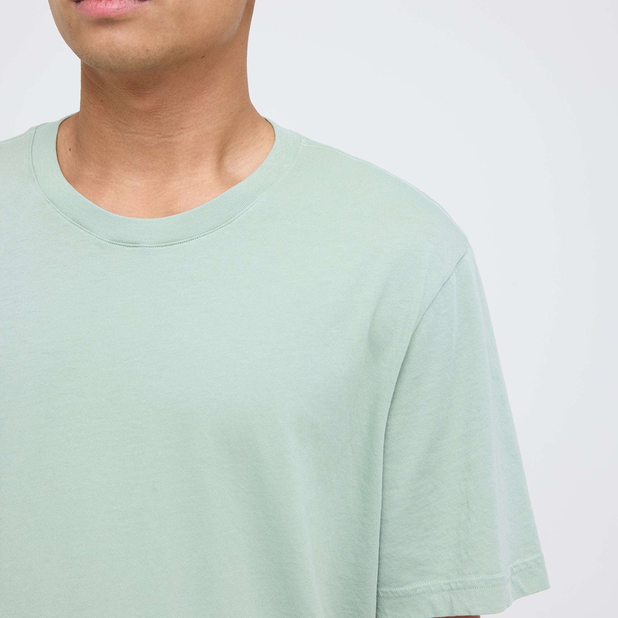 Stance Studio Organic Cotton Tee Sea Green |model