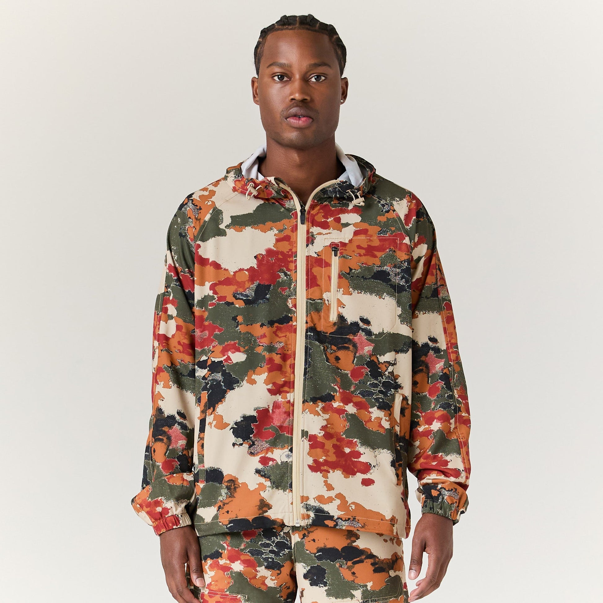 Stance Warm Up Jacket Camo |model