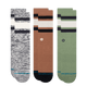 Stance Lifestyle Boyd Crew Sock 3 Pack Multi