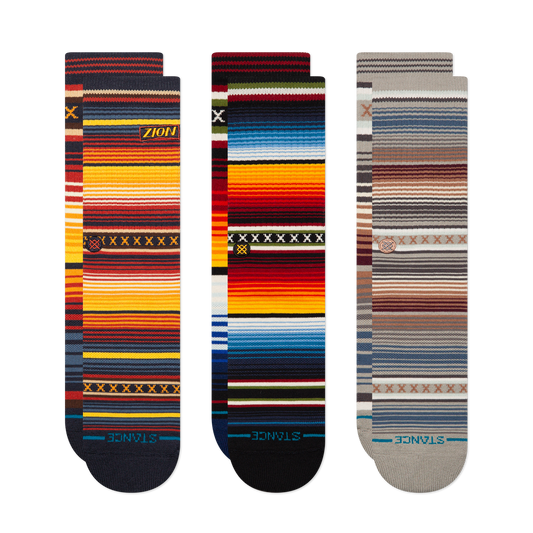 Stance Lifestyle Curren Crew Sock 3 Pack Multi