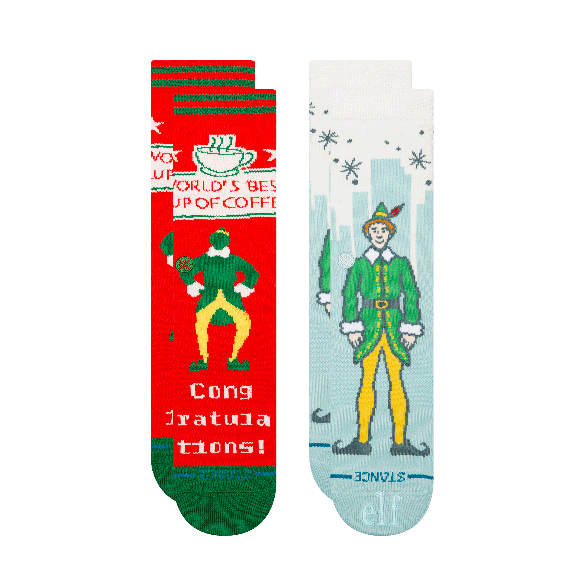 Stance Elf Festive Crew Sock 2 Pack Multi