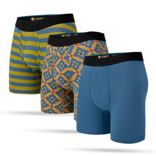 Stance Boxer Brief Wholester 3 Pack Blue