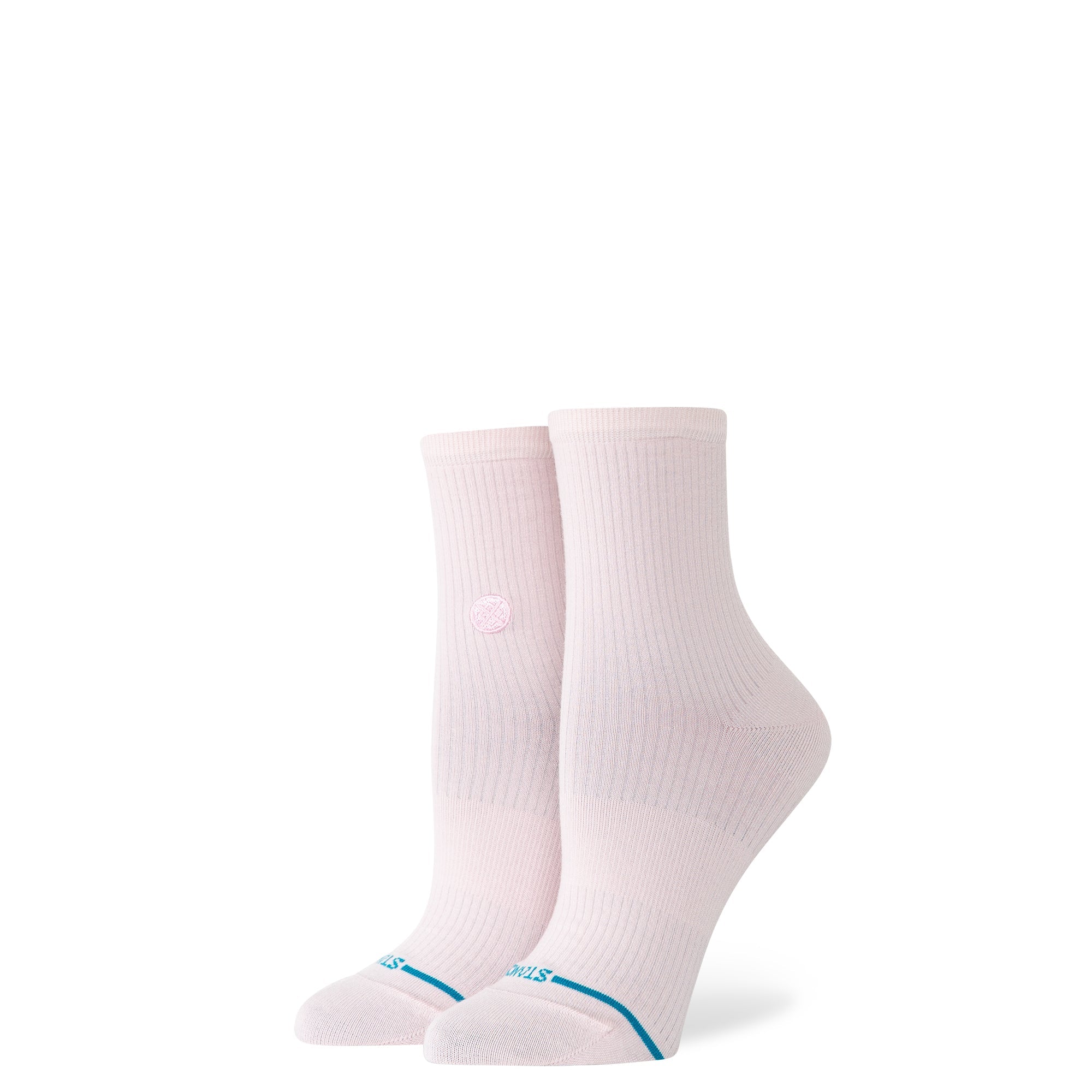 Stance Fine Rib Quarter Sock - Pink