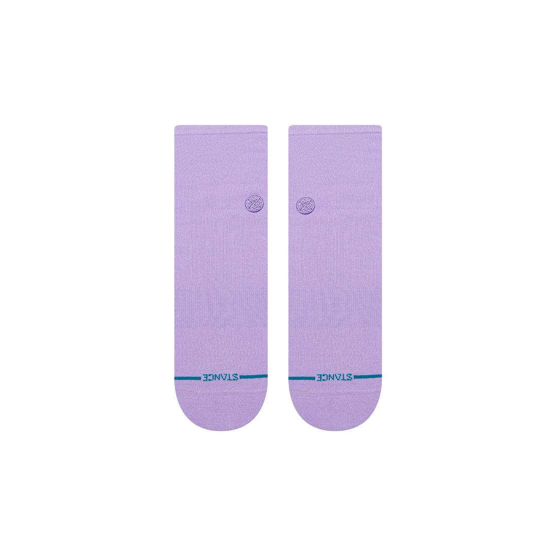 Stance Fine Rib Quarter Sock Purple