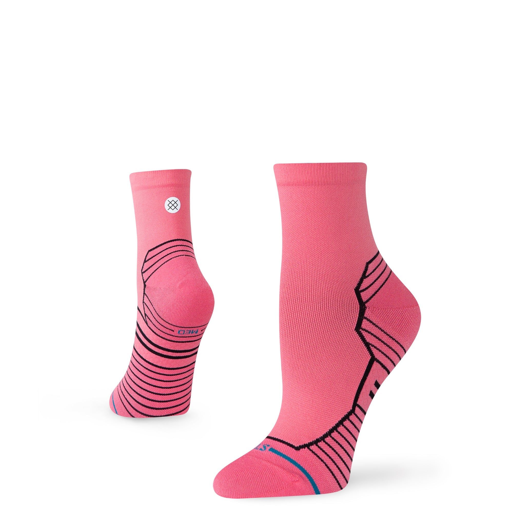 Stance Womens Variegated Ultra Light Quarter Sock Pink