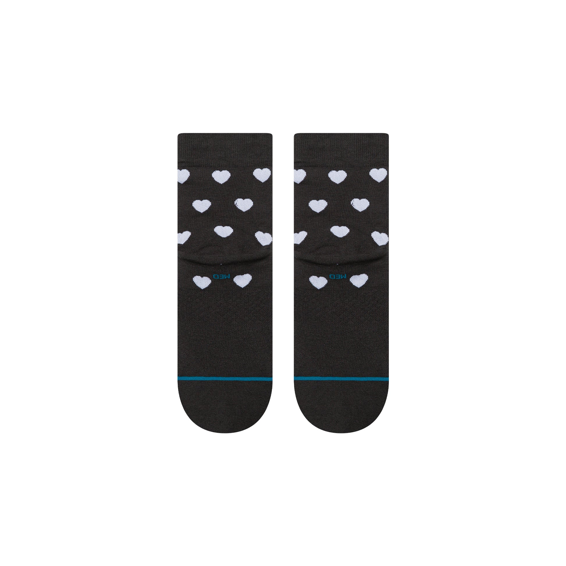 Stance Hearts Lowrider Sock Charcoal