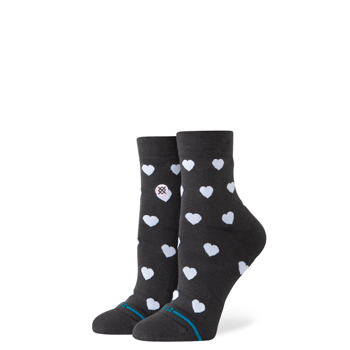 Stance Hearts Lowrider Sock Charcoal