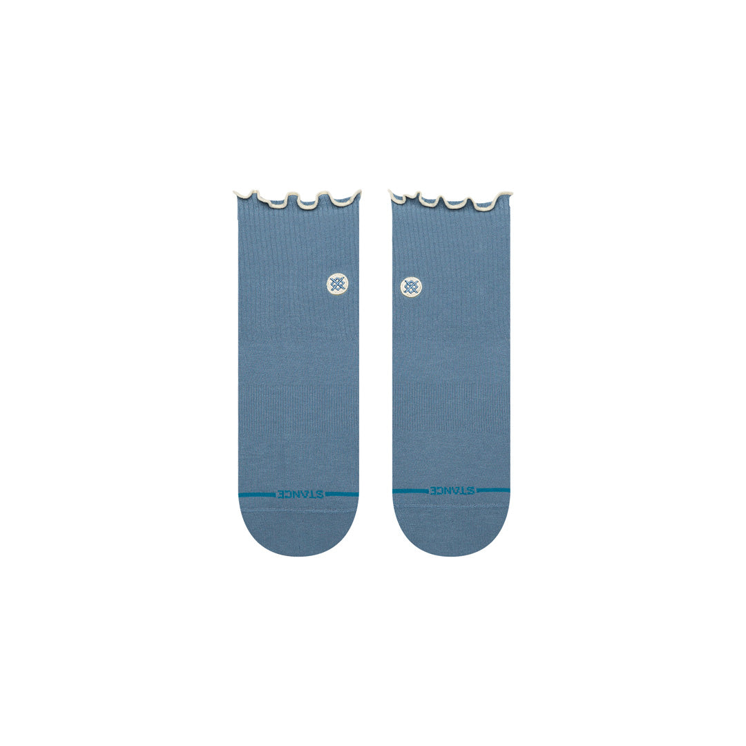 Stance Pop Ruffle Icon Quarter Sock Blue