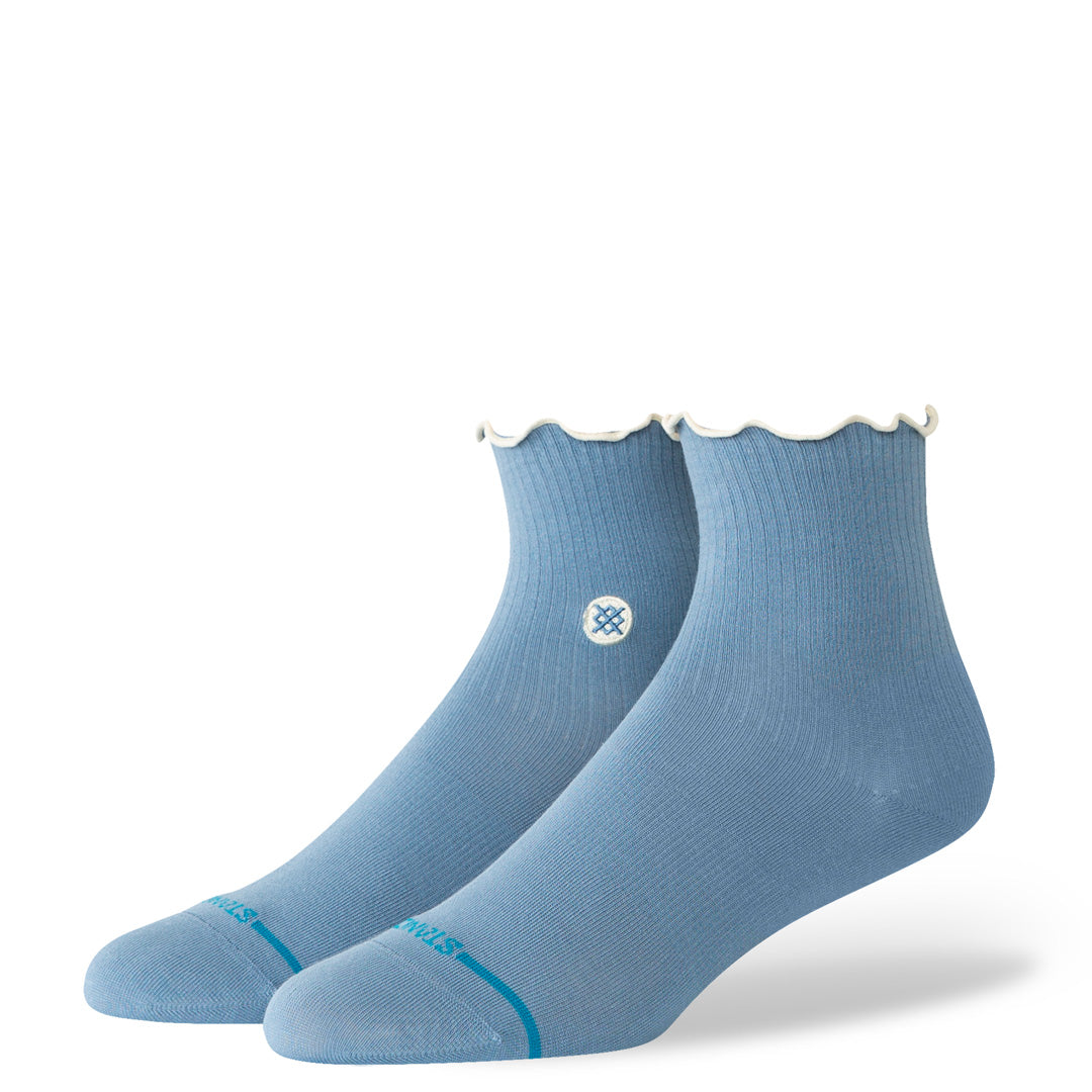 Stance Pop Ruffle Icon Quarter Sock Blue