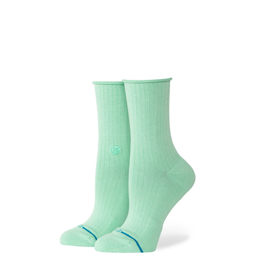 Rolled Cuff Quarter Sock Jade