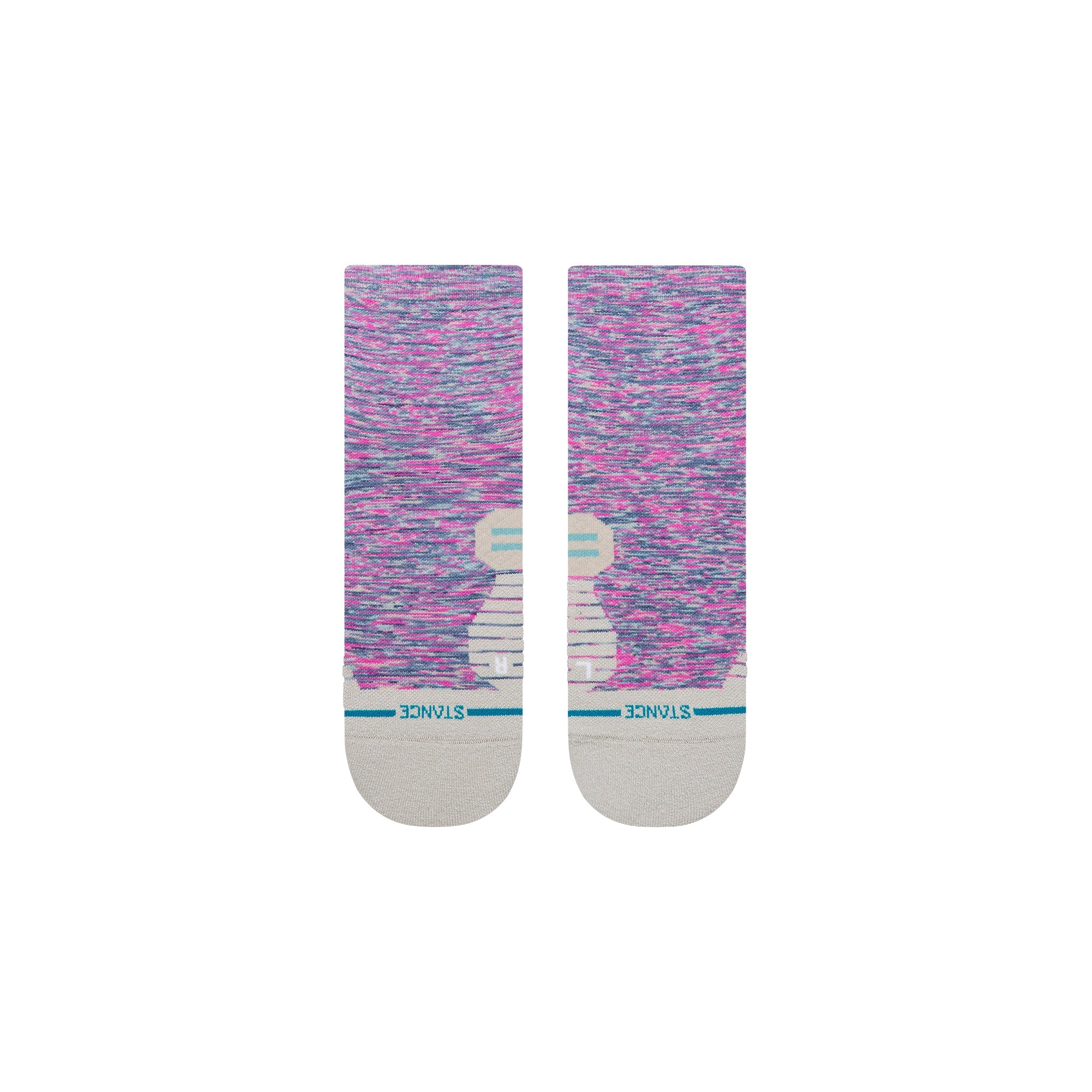 Stance Marshy Light Quarter Sock Fuschia