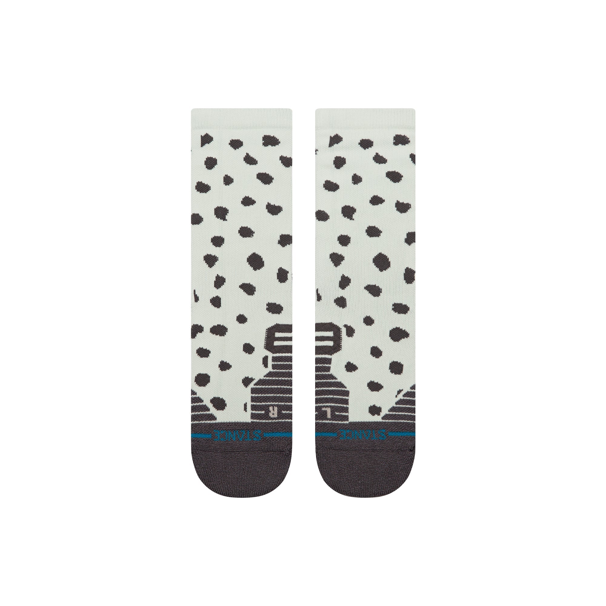 Stance Leopard Mid Crew Sock Light Blue