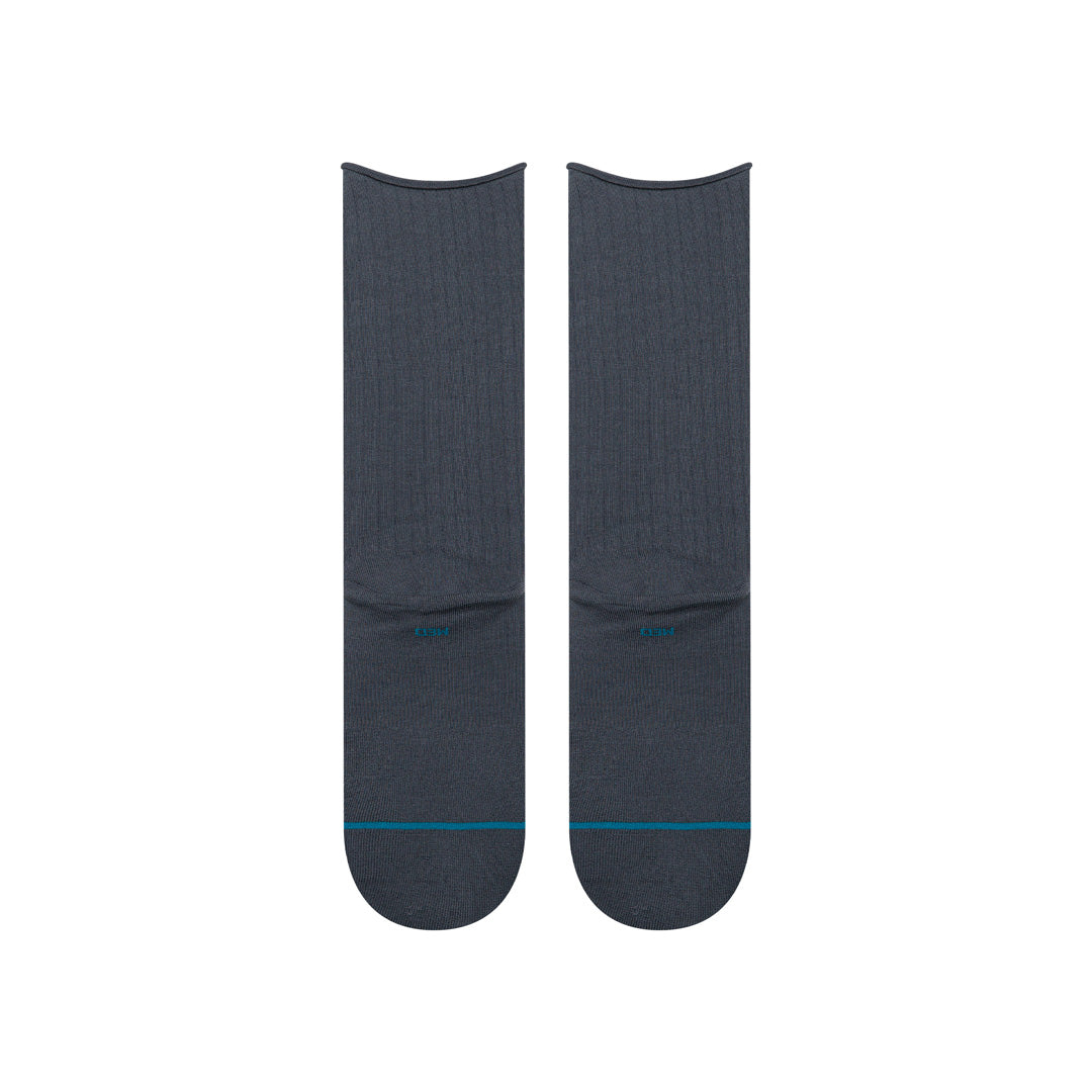 Stance Rolled Solid Crew Sock Turbulence