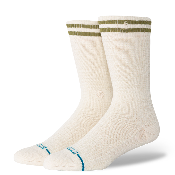 Stance Waffles N Butter Crew Sock Ivory