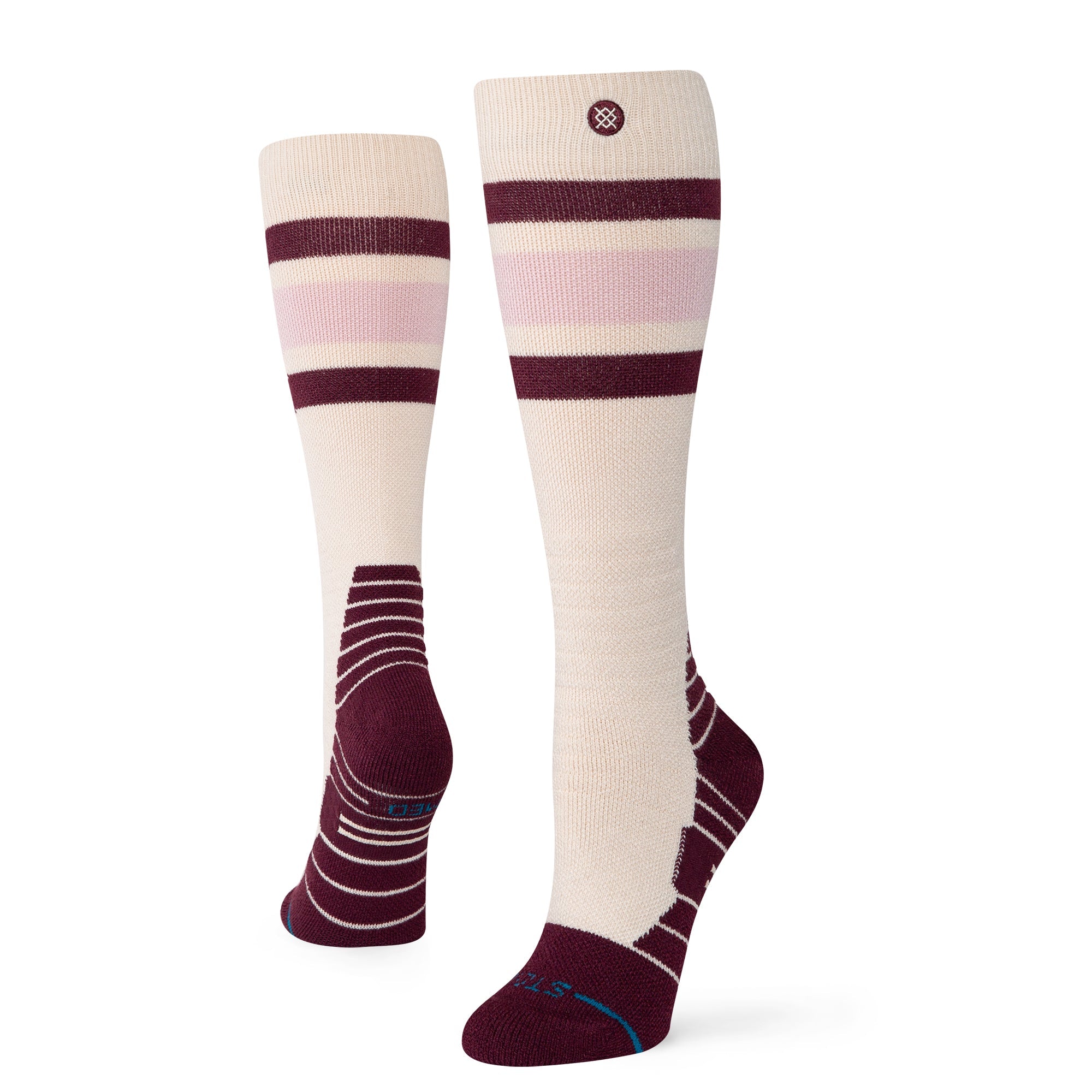 Stance Womens Boyd Mid Wool Snow Sock Oatmeal