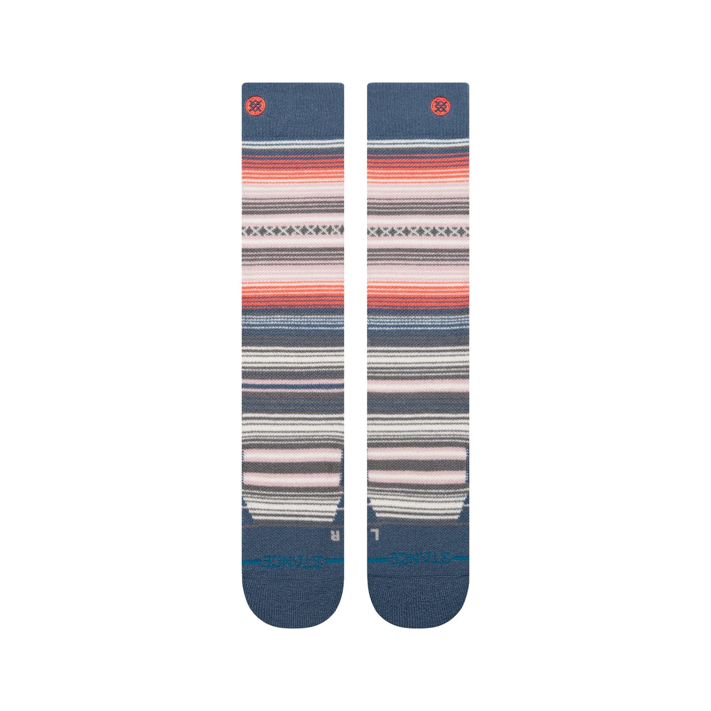 Stance Womens Curren Mid Wool Snow Sock Sea Blue
