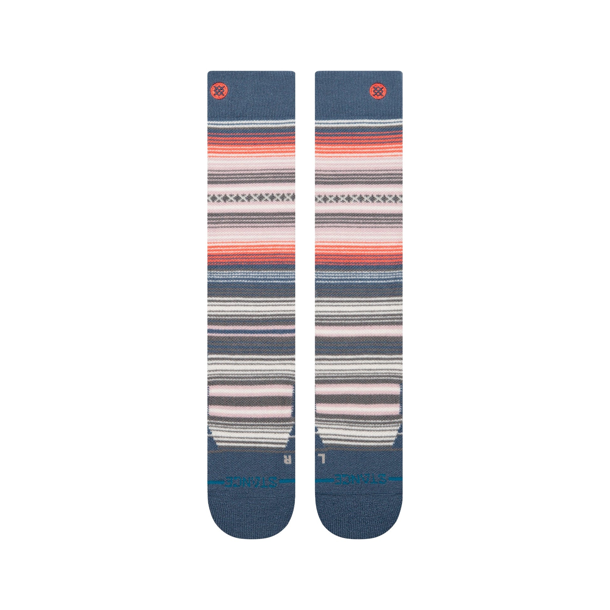 Stance Womens Curren Mid Wool Snow Sock Sea Blue