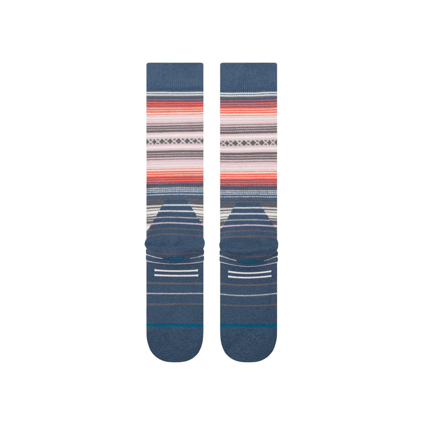 Stance Womens Curren Mid Wool Snow Sock Sea Blue