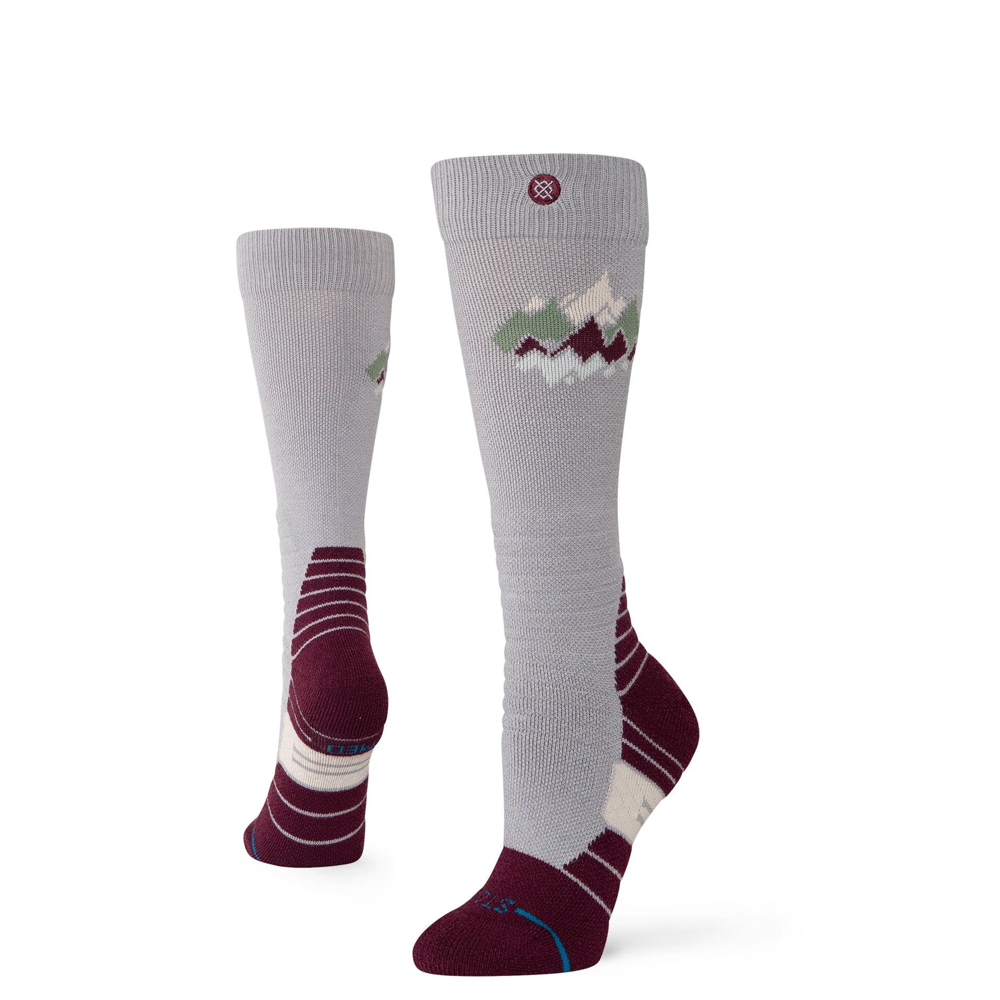 Stance Womens Peaks Mid Wool Snow Sock Fig