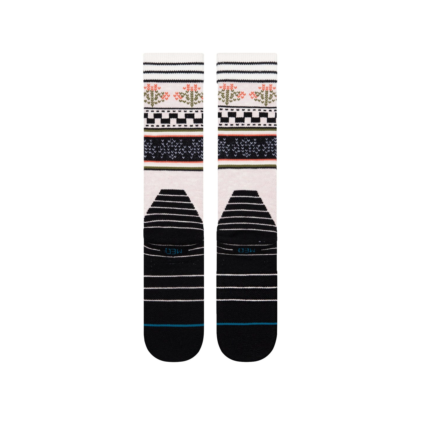 Stance Winter Bloom Mid Crew Sock Lilac