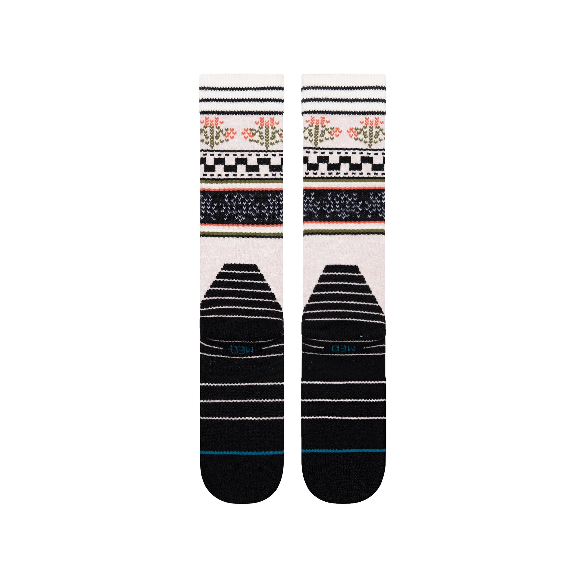 Stance Winter Bloom Mid Crew Sock Lilac