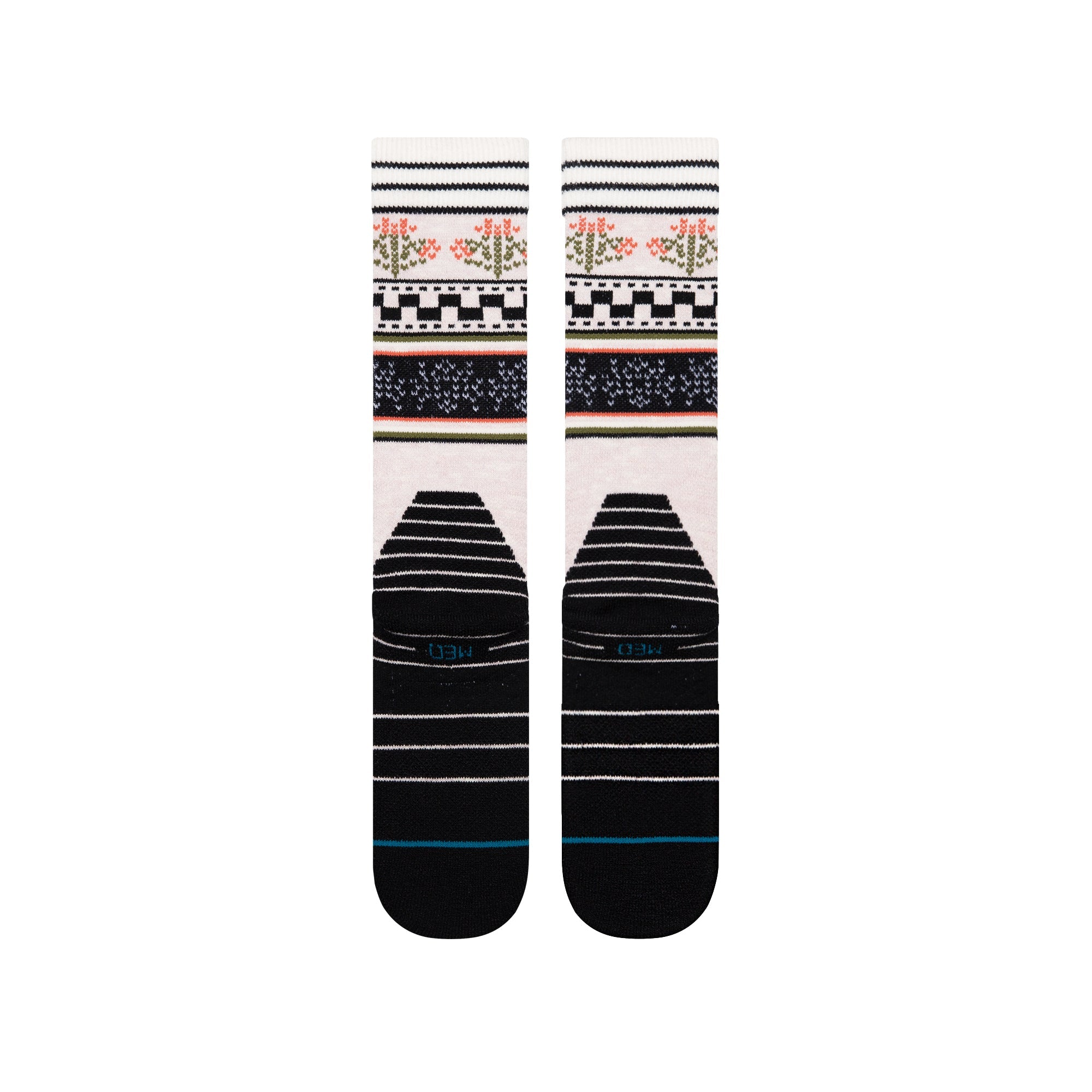 Stance Winter Bloom Mid Crew Sock Lilac