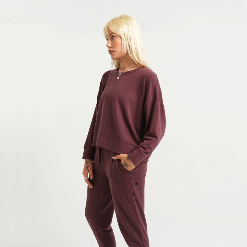 Stance Women&#39;s Shelter Crew Plum |model