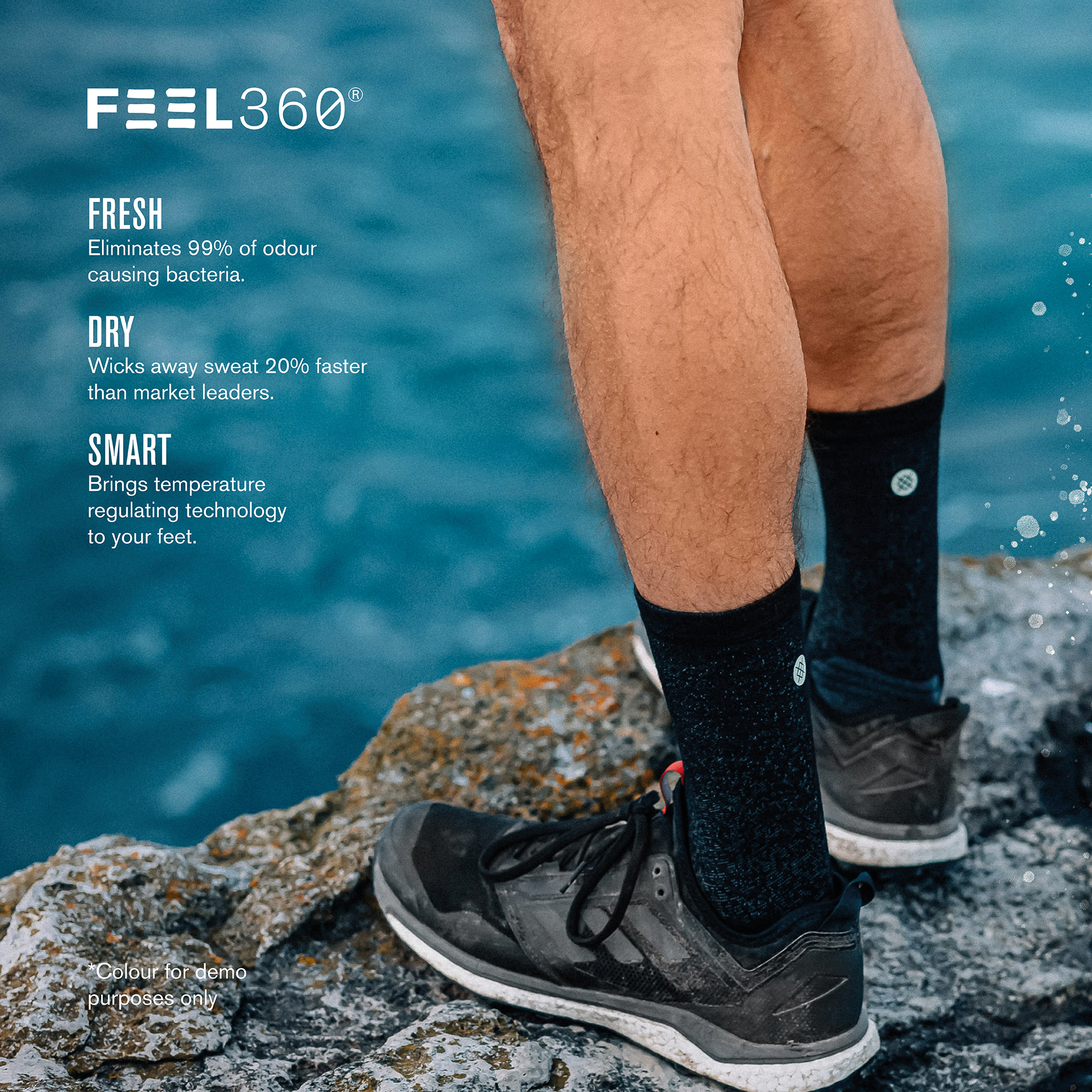 Calzini Stance Classic Crew - Athletic, Costine, Supporto Arco, Tallone Rinforzato - Foto 4