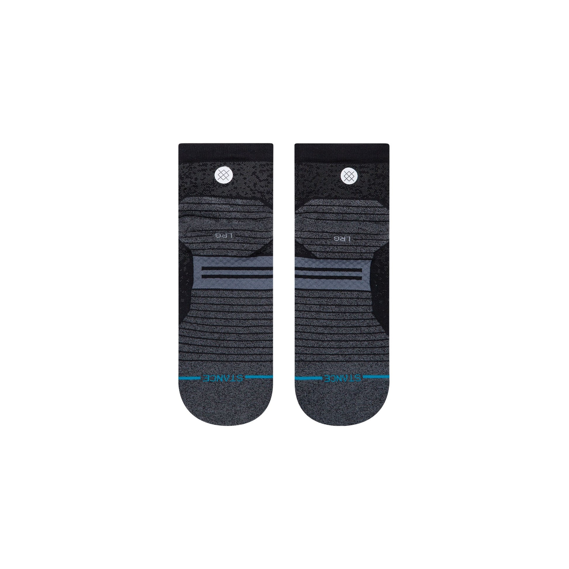Stance Socks RUN QUARTER Black