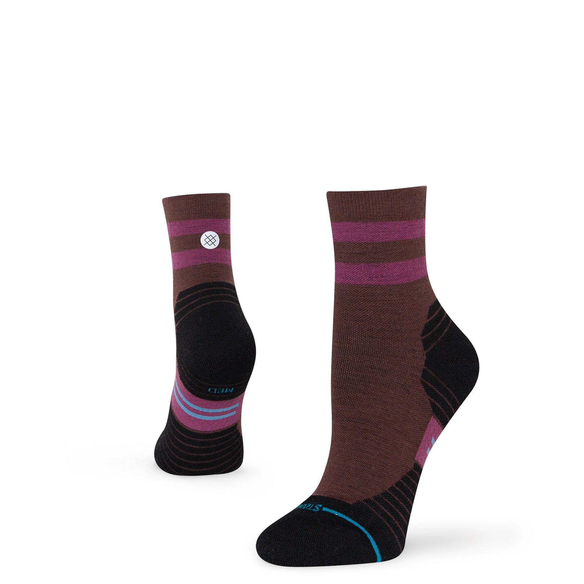Stance Light Wool Quarter Sock Dark Brown