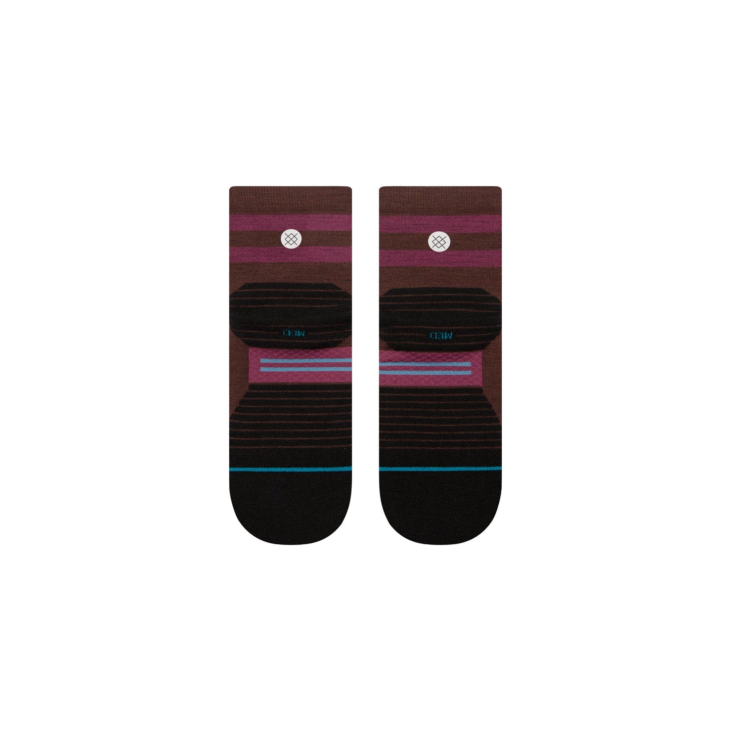 Stance Light Wool Quarter Sock Dark Brown