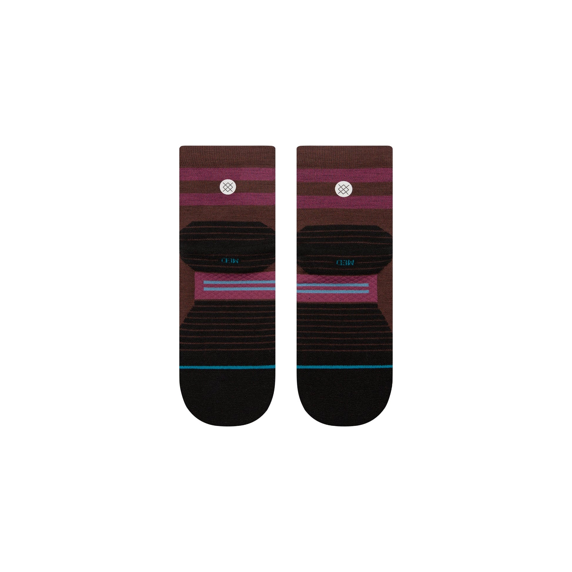 Stance Light Wool Quarter Sock Dark Brown