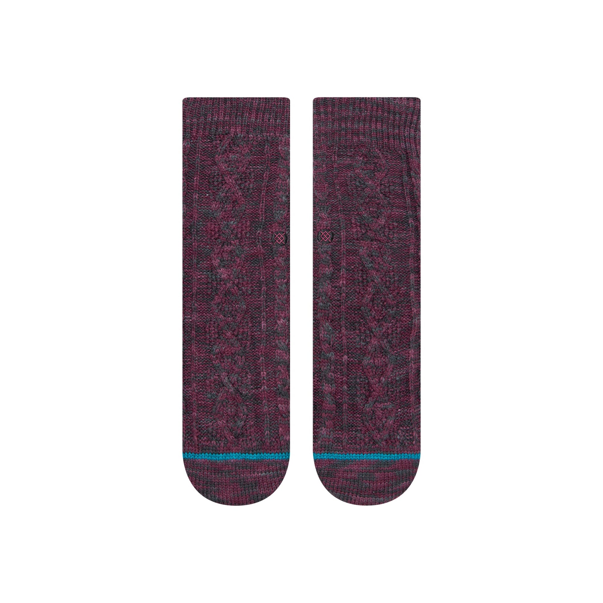 Stance Habitat Slipper Sock Burgundy