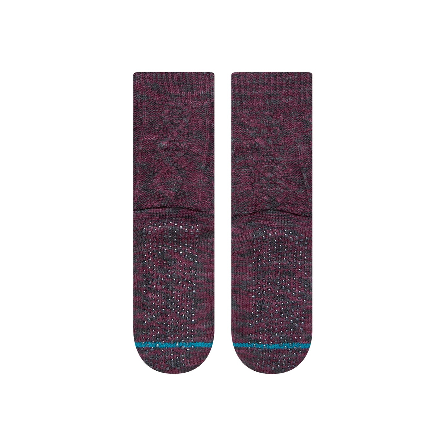 Stance Habitat Slipper Sock Burgundy