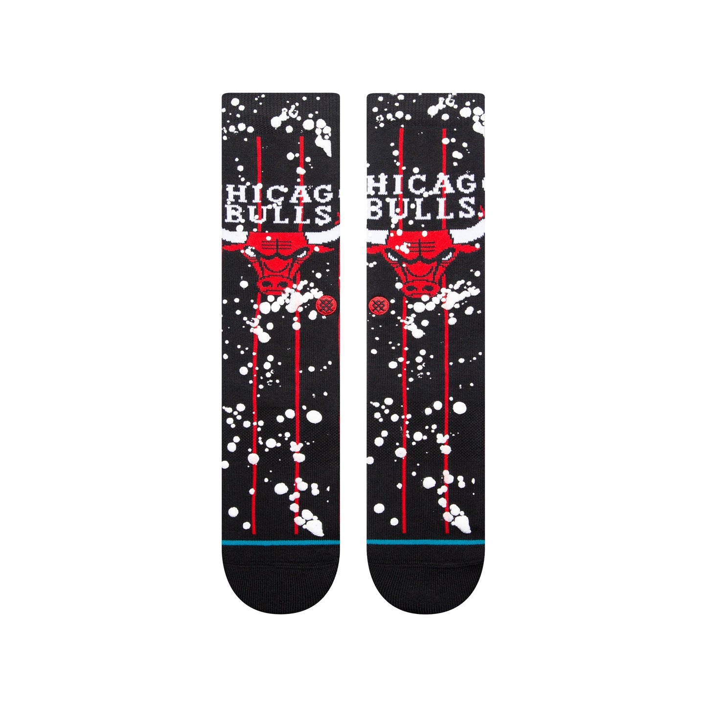Stance Overspray Chicago Bulls Crew Sock Black