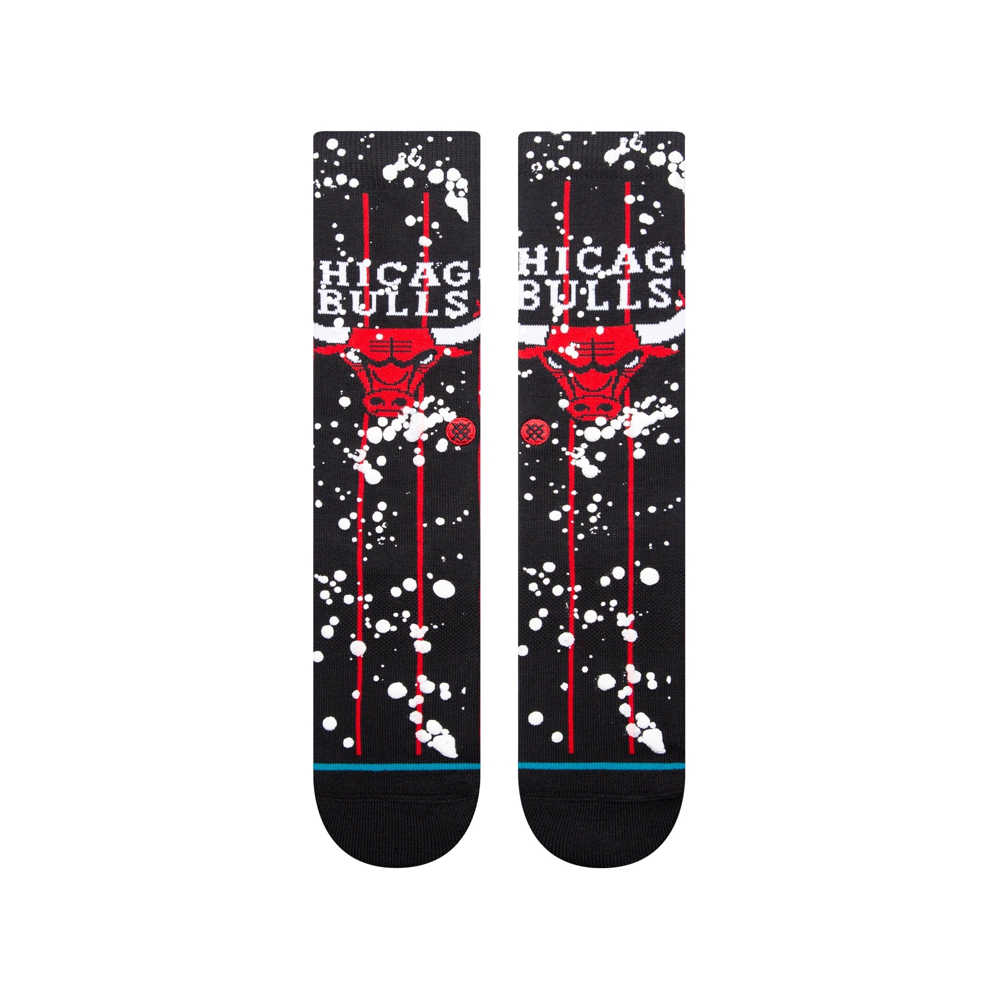 Stance Overspray Chicago Bulls Crew Sock Black