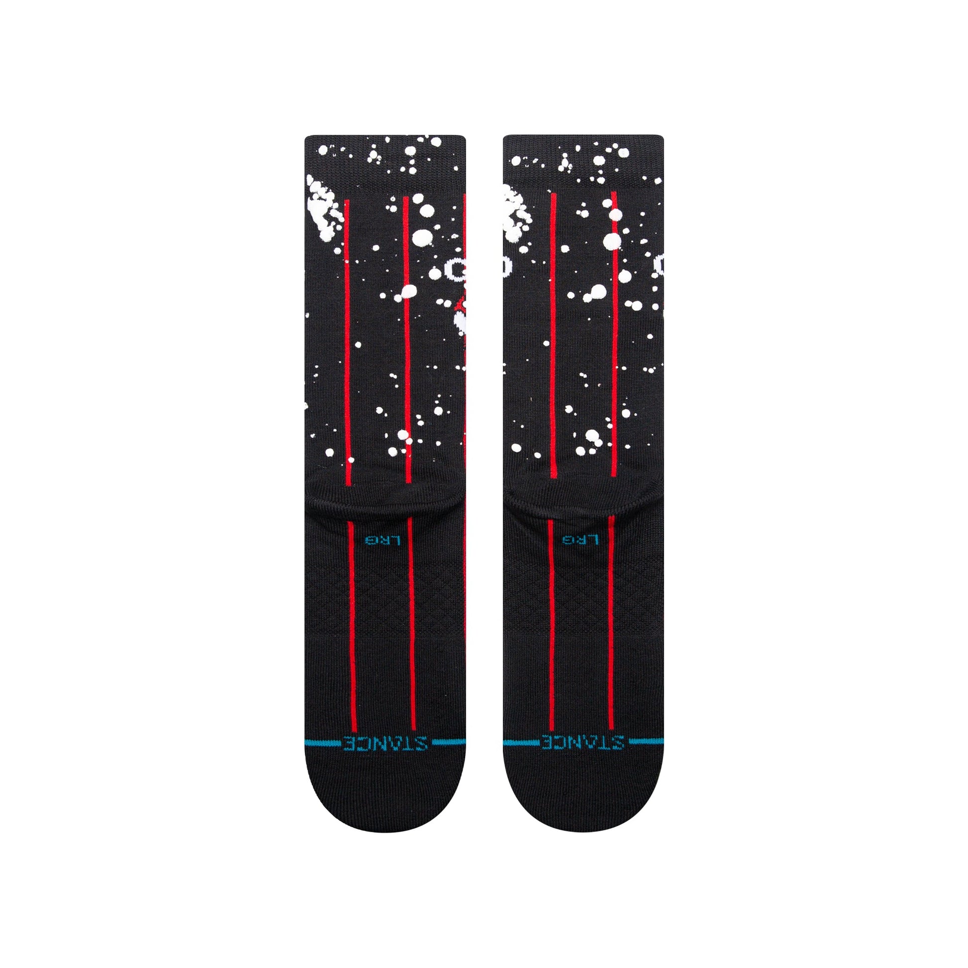 Stance Overspray Chicago Bulls Crew Sock Black