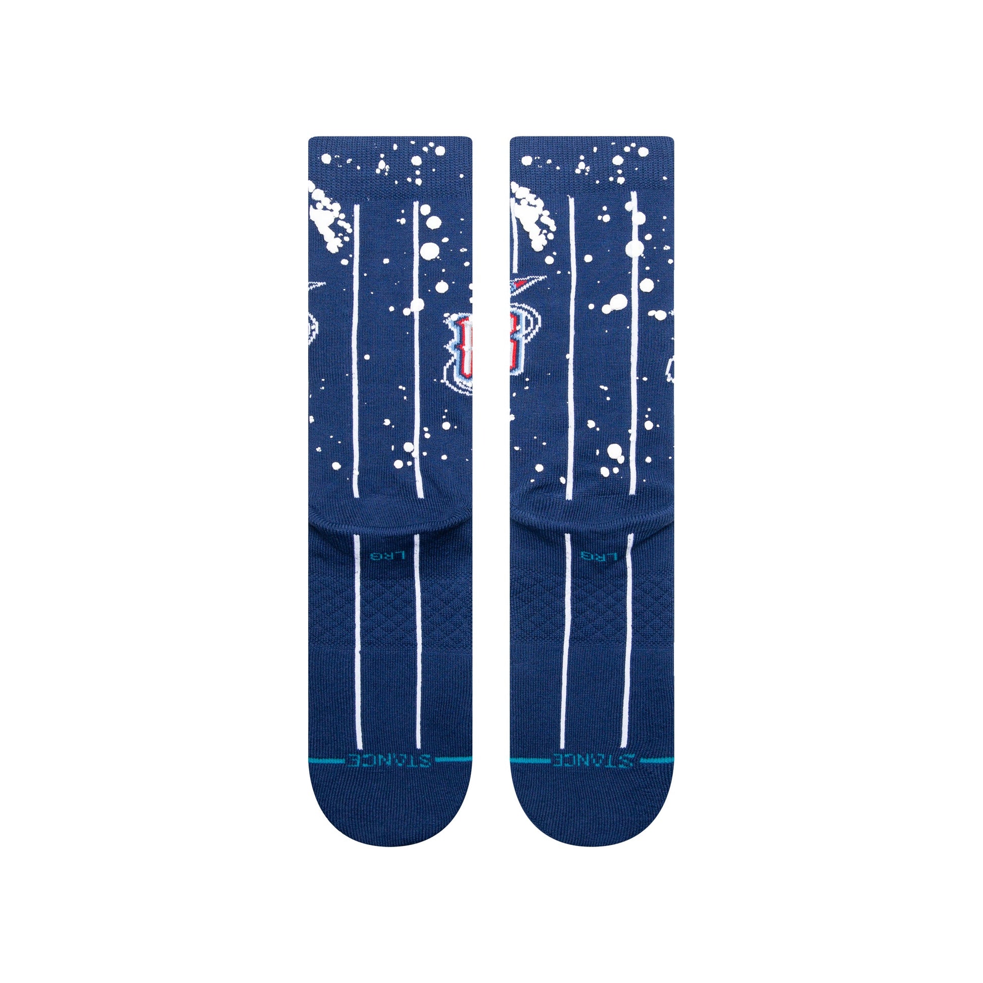 Stance Overspray Houston Rockets Crew Sock Navy