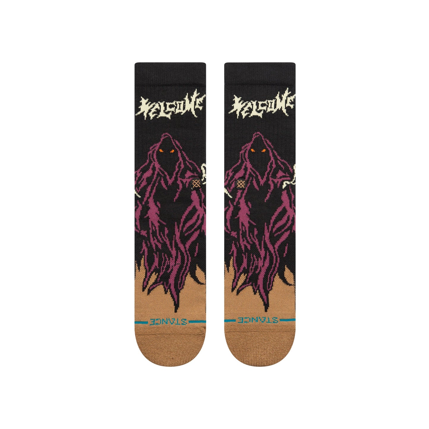 Stance Welcome Skelly Crew Sock Black