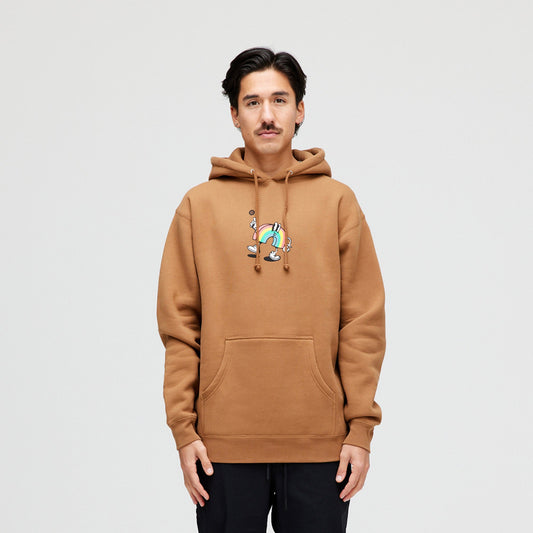 Stance Coin Flip Hoodie Saddle |model