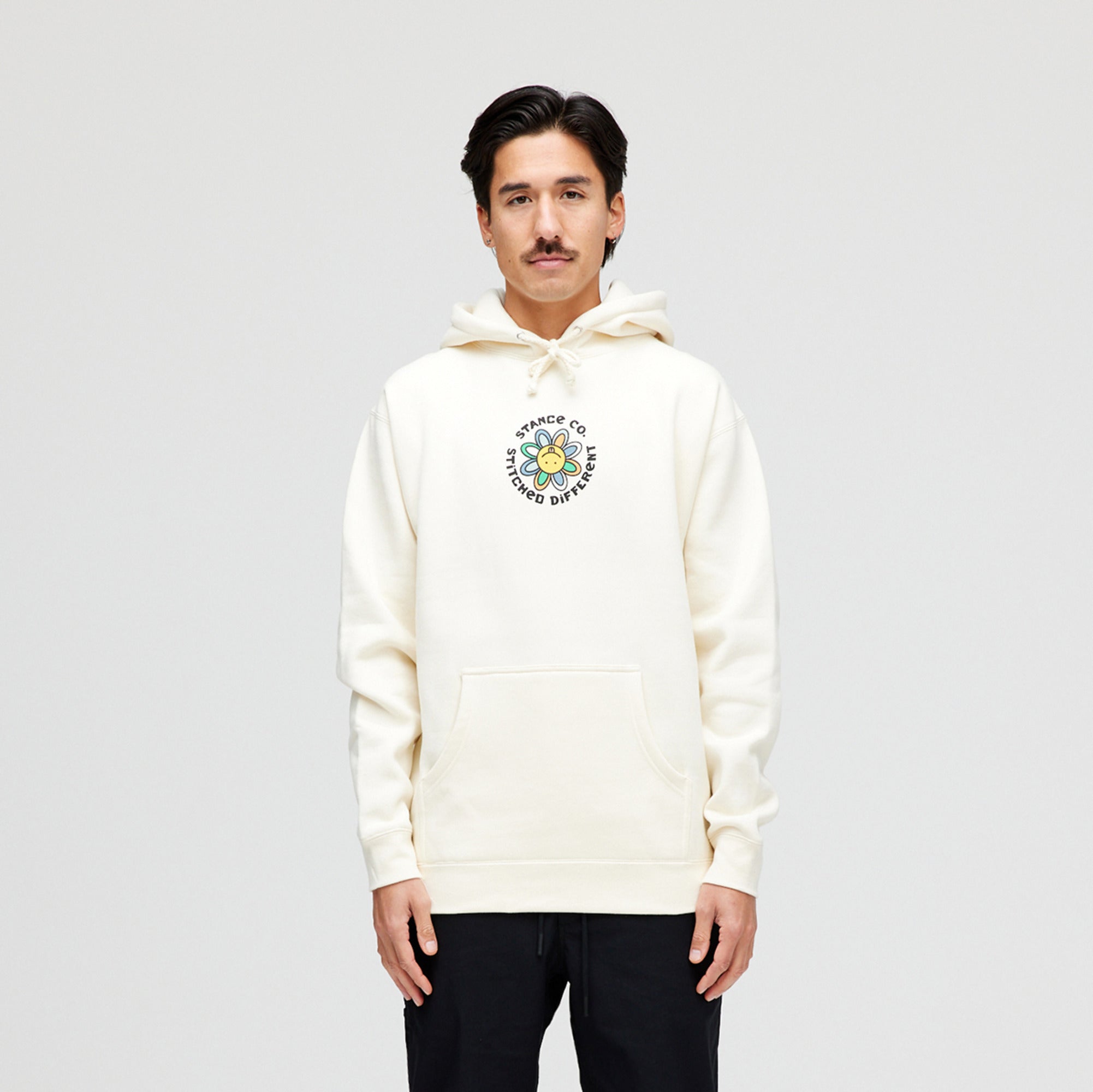 Stance Floral Punch Hoodie Bone |model