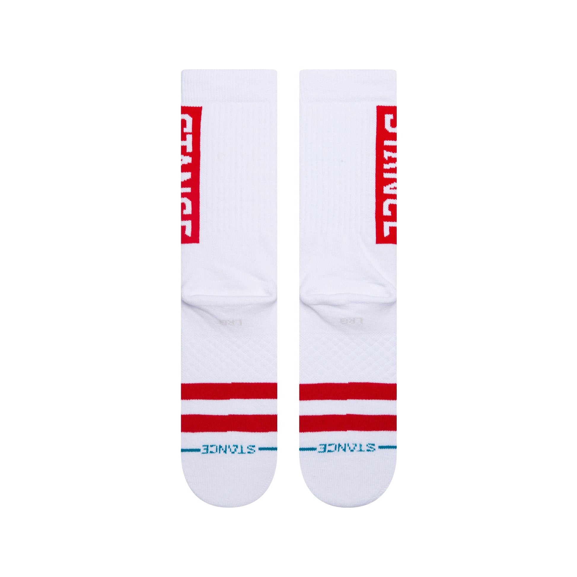 Stance OG Crew Sock White/Red