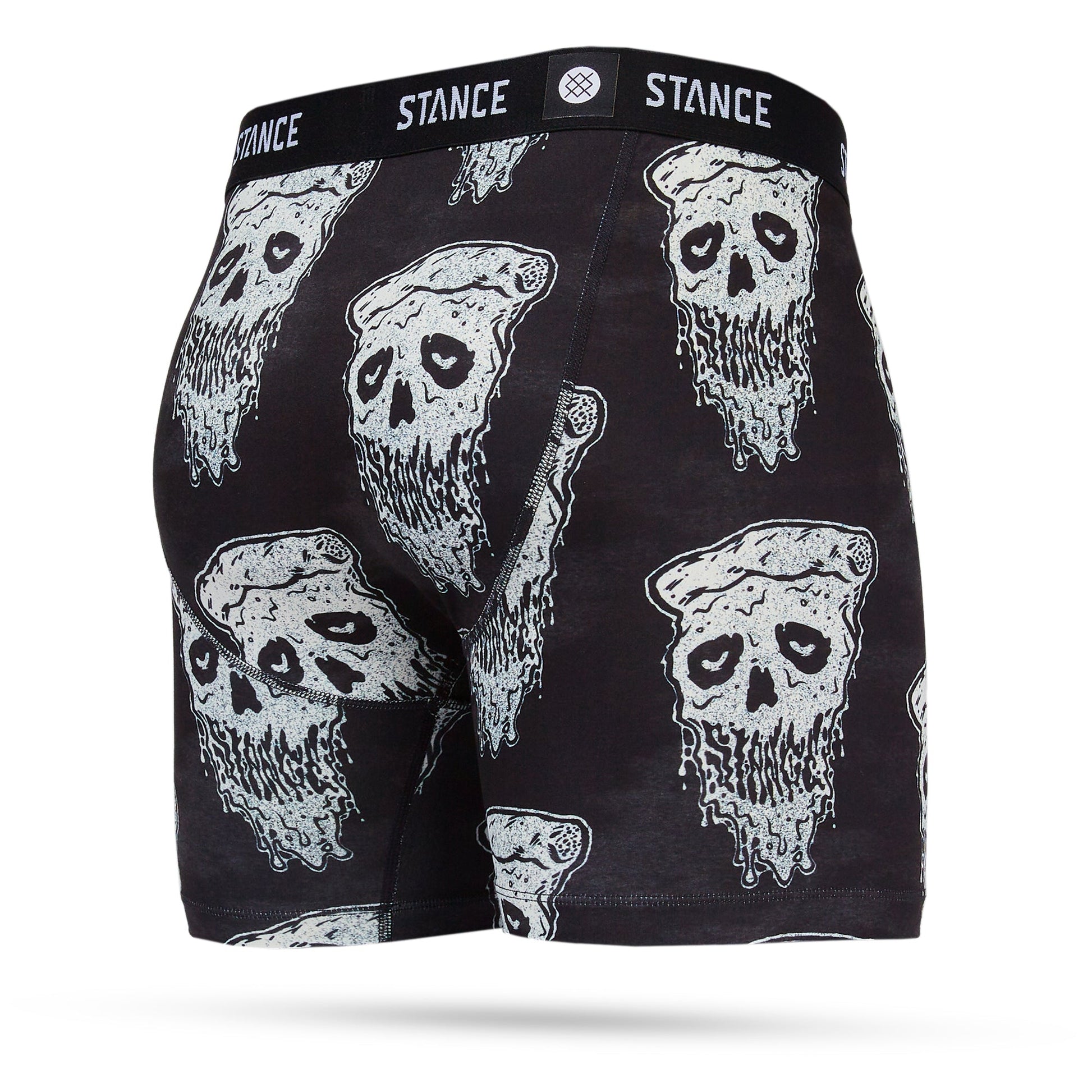 Stance Pizza Face Boxer Brief Black White