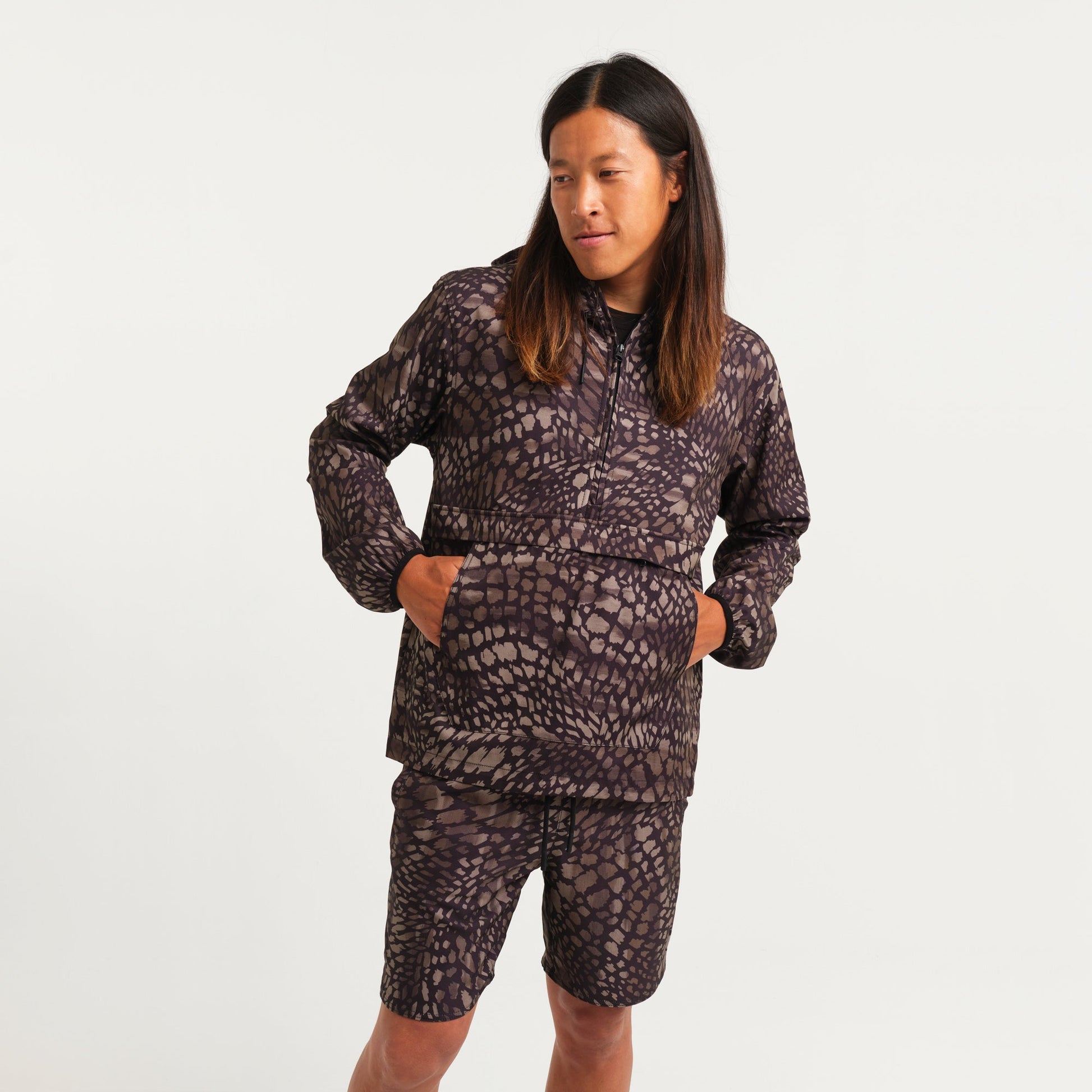 Stance Complex Anorak Dark Green |model