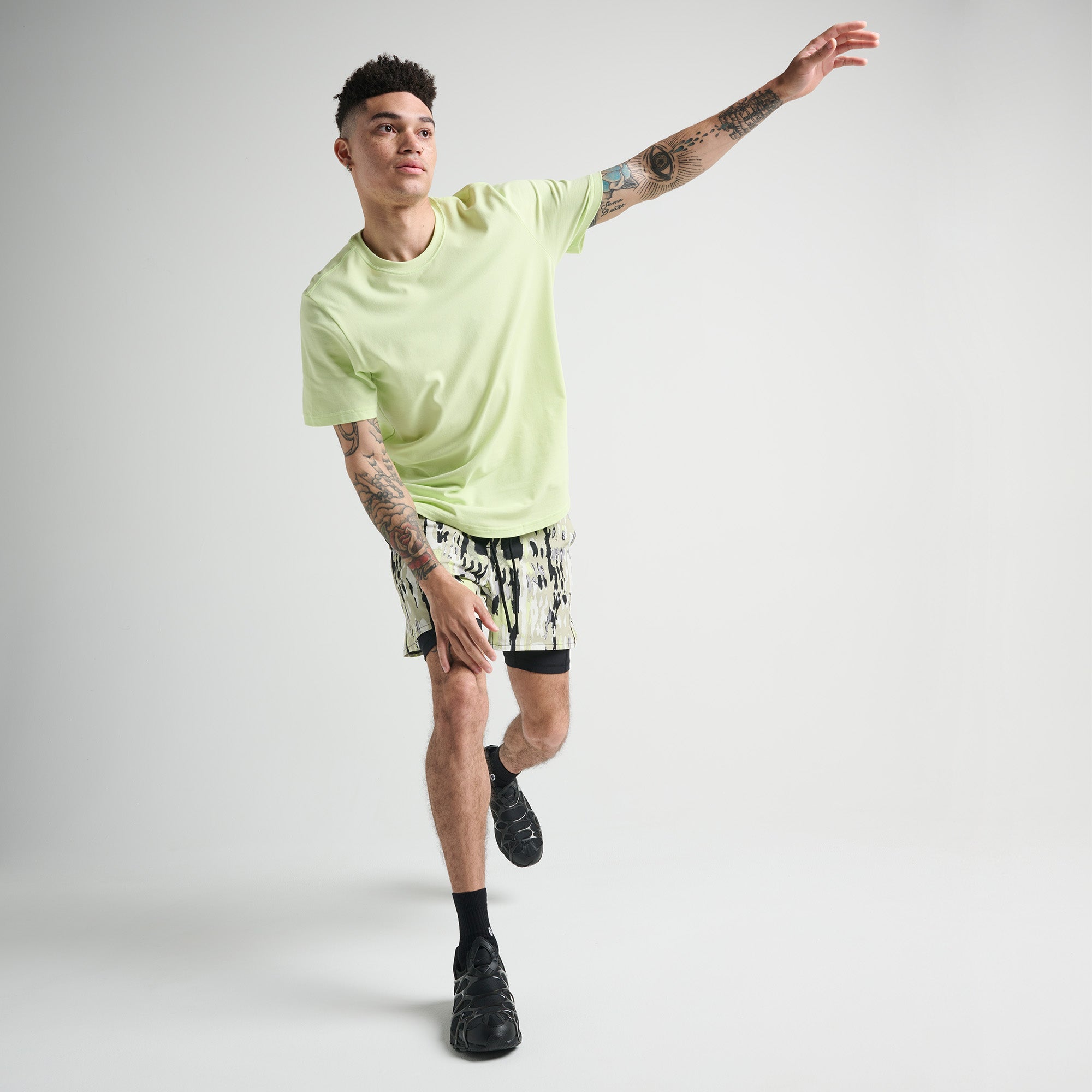 Stance Flux Performance Liner Short Green Camo |model